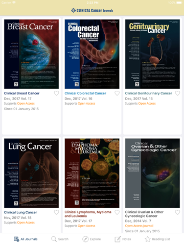 Clinical Cancer Journals screenshot 2