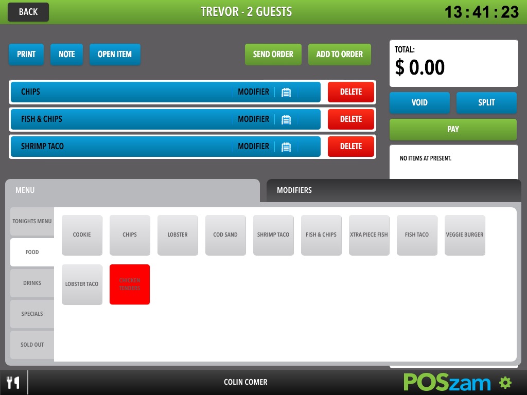 POSzam Restaurant POS screenshot 2