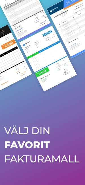 Fakturaskapare Skapa Faktura I App Store