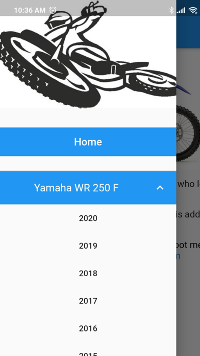 Yamaha WR Guide screenshot 3