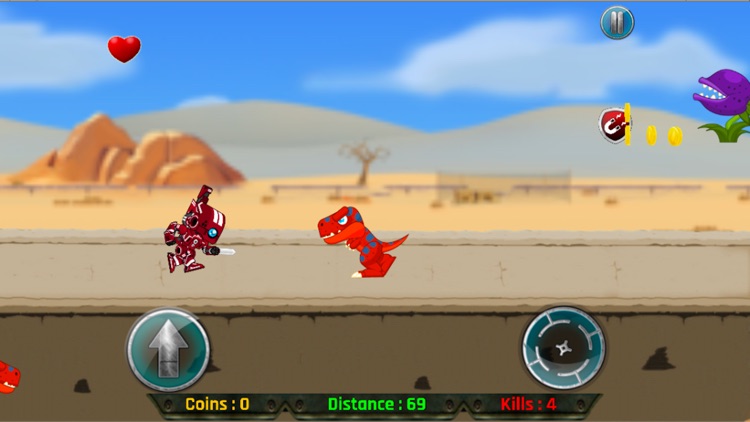 Robot vs Dino : Fun Run Games