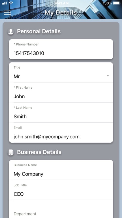 The SBD Virtual Business Card screenshot-4