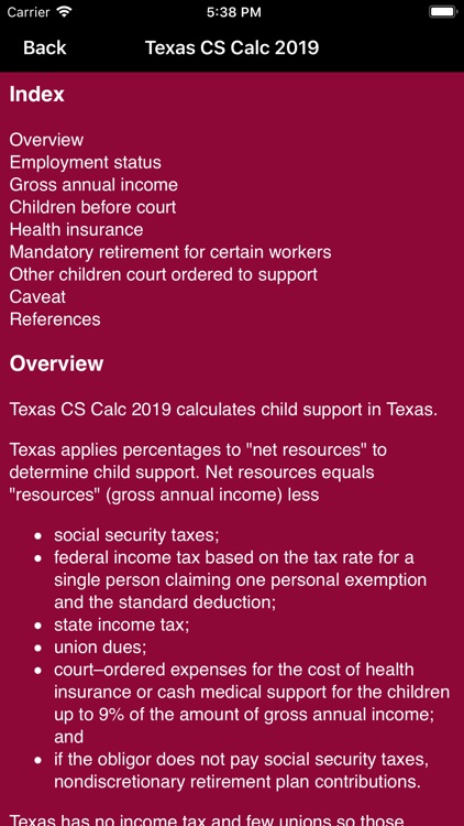 Texas Child Support Calc 2019 screenshot-3