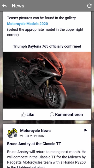 MOTORCYCLES.NEWS APP screenshot 2