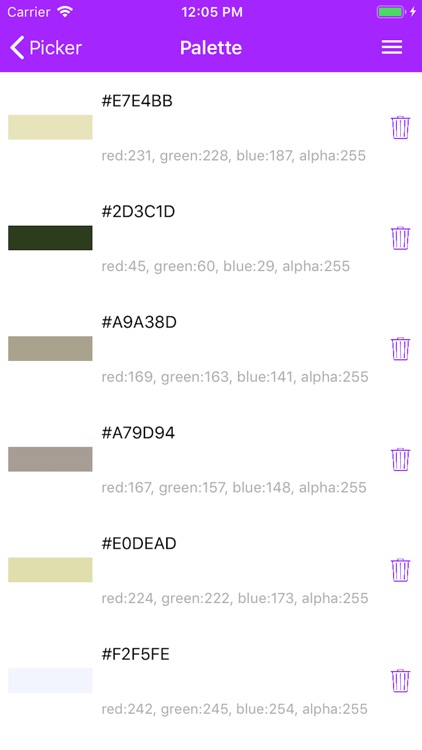 Color picker, palette creator