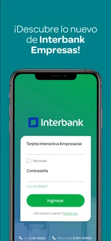 Captura de Pantalla 1 Interbank Empresas iphone