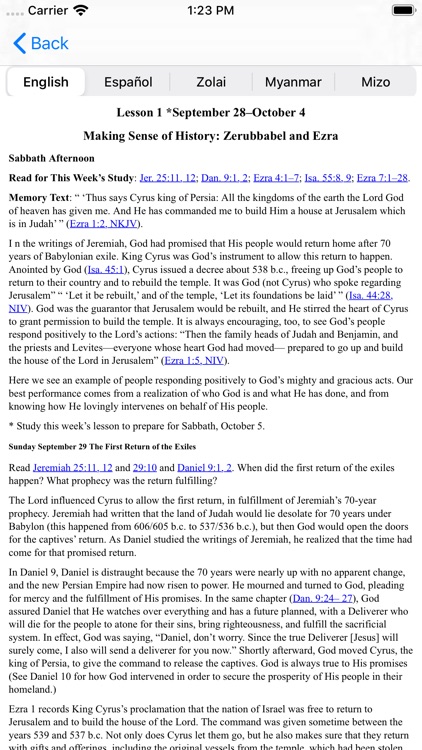 Adult Sabbath School Lesson
