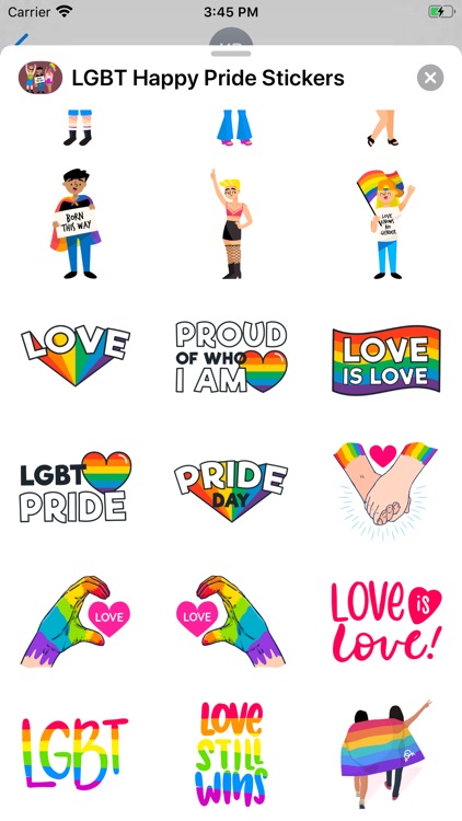 LGBT Happy Pride Stickers