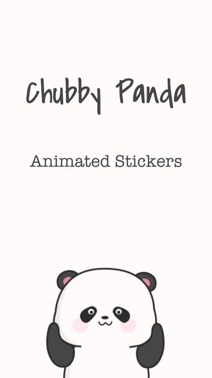 Chubby Panda Animated Stickers