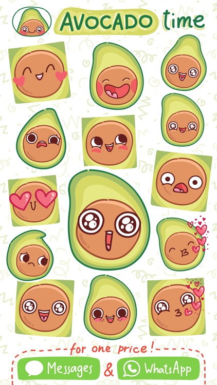 Avocado - cute stickers!