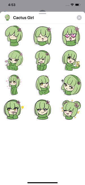 Cactus Girl Sticker Pack