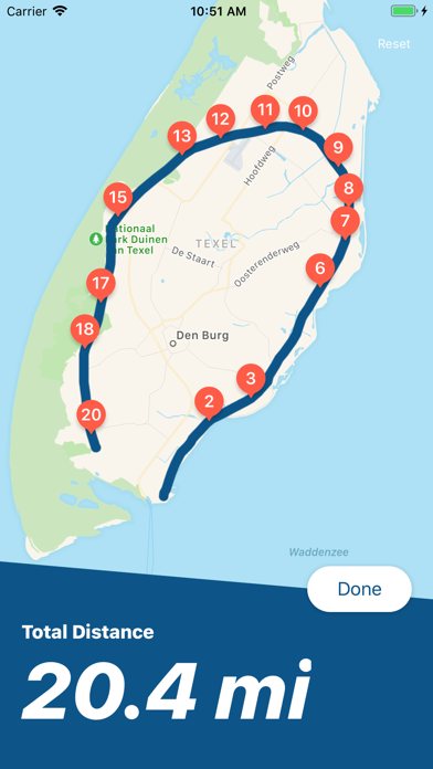 Hardloop route - DrawRun iPhone app afbeelding 6