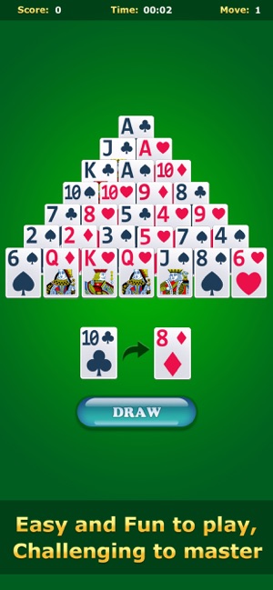 Pyramid Solitaire Card Puzzle