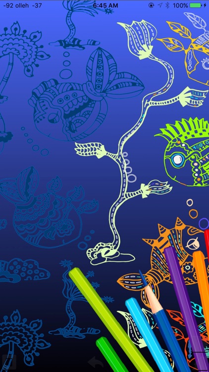 Coloring Game Book sea animals