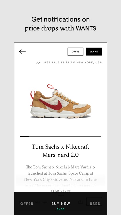 goat sneakers tracking