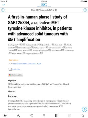 European Journal of Cancer - náhled