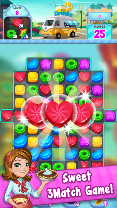 Food Crush:sweet puzzle screenshot 1