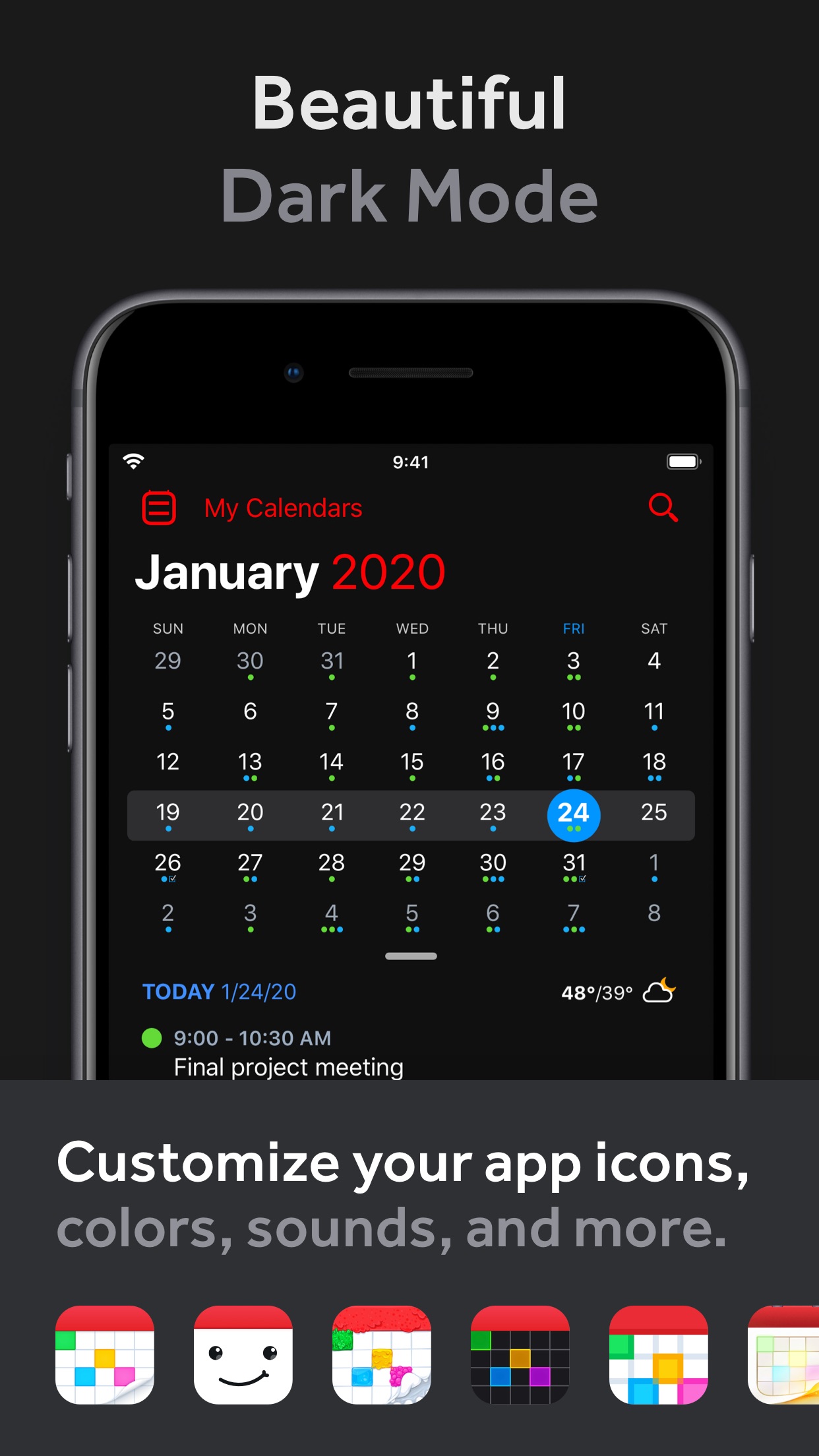 Screenshot do app Fantastical - Calendar & Tasks