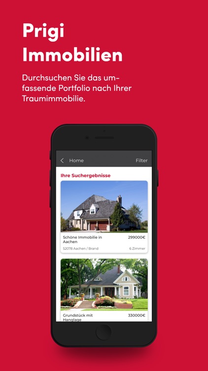 Prigi Immobilien App