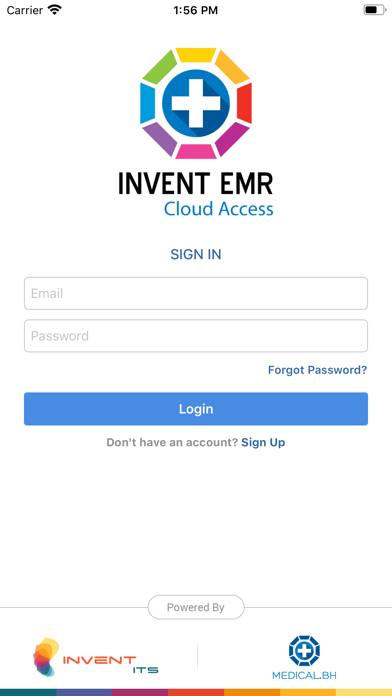 Invent EMR screenshot 2