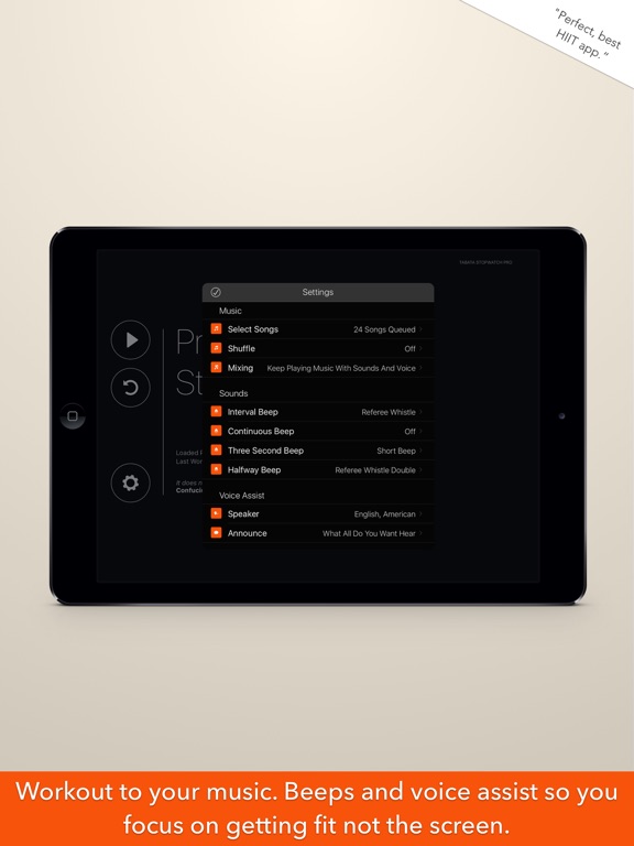 Tabata Stopwatch Pro - Tabata Timer and HIIT Timer screenshot