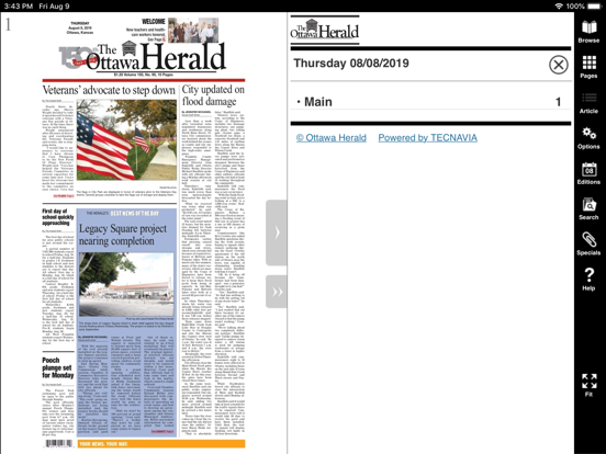 Ottawa Daily Herald eEdition screenshot 2