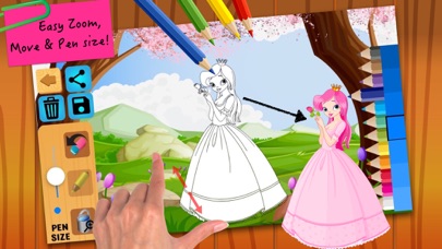 How to cancel & delete Princess Fairy Tales Coloring from iphone & ipad 3