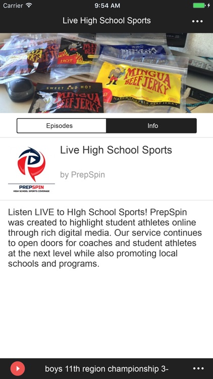 PrepSpin Gameday Audio