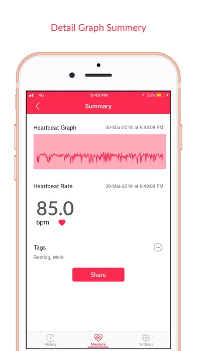 Heartbeat- Heart Rate monitor screenshot 2