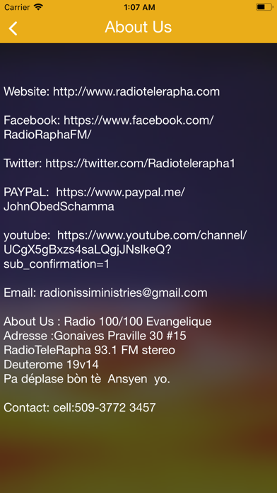 Radio Tele Rapha screenshot 2