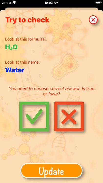 Yes or no chemical formula screenshot-4