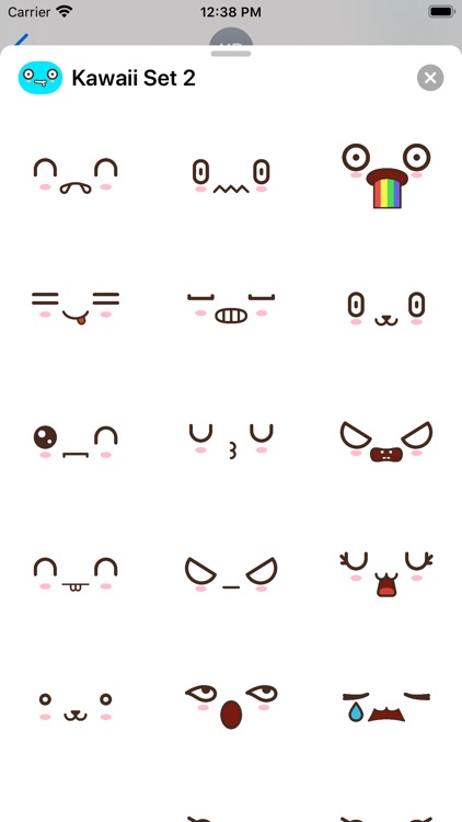 Cute Emoji Faces: Anime, Manga