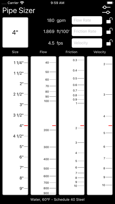 How to cancel & delete Pipe Sizer - Water from iphone & ipad 1