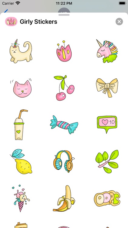 Girly Stickers App