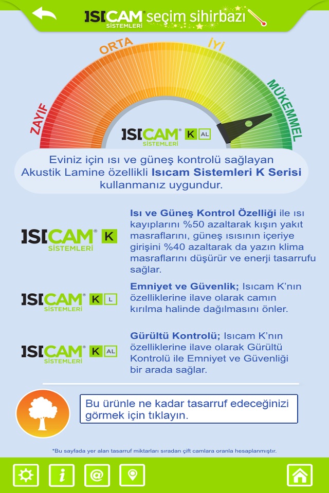 Isıcam Seçim Sihirbazı screenshot 3