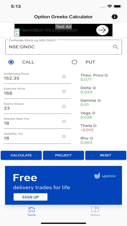 Option Greeks Calculator screenshot-4