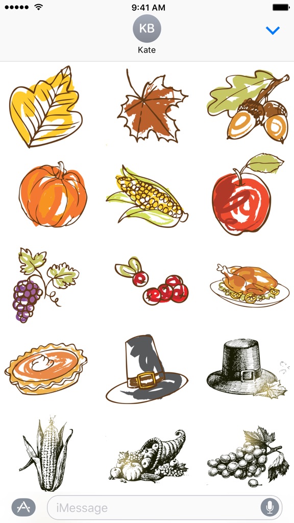 【图】Thanksgiving Day Stickers(截图1)
