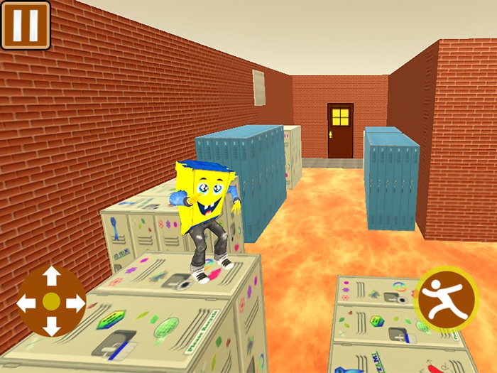 史诗海绵学校逃生游戏 - 惊人的乐趣运行3D游戏