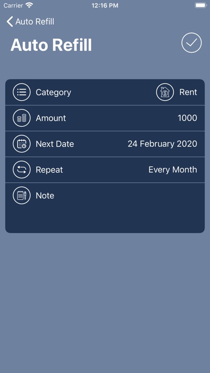 CoinSave Cost accounting