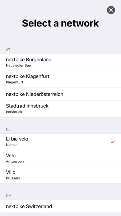 VeloDispo Western Europe