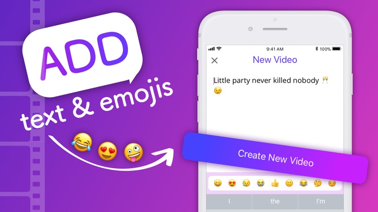 ChatUP - Text & emoji to video screenshot-1
