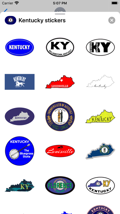 Kentucky emoji - USA stickers screenshot 3