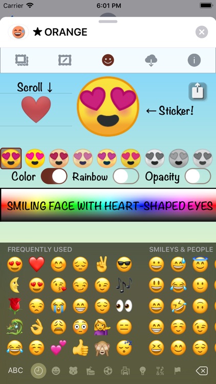 ORANGE Emoji • Stickers screenshot-5