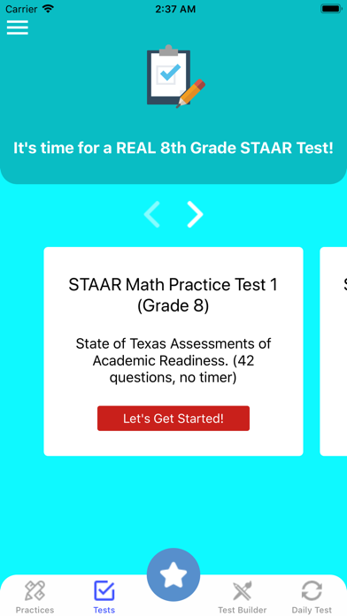 8th Grade STAAR Math Test 2019 screenshot 4