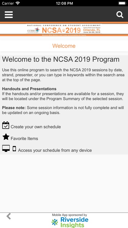 CCSSO 2019 NCSA