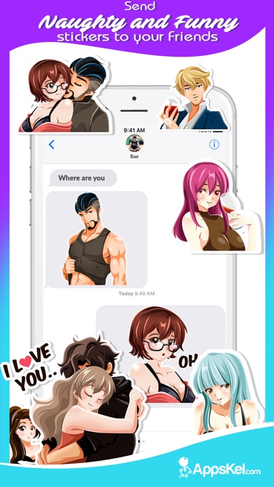 A Sexy Anime Emoji Stickers screenshot 4