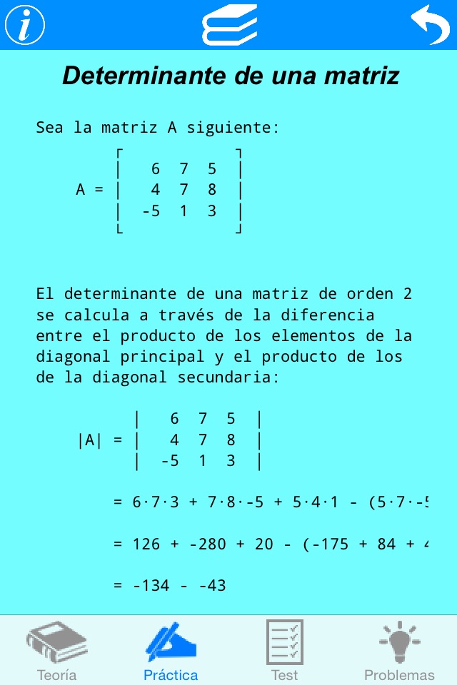 Determinantes screenshot 3