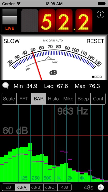 SPLnFFT Noise Meter screenshot-2