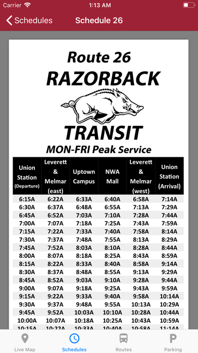 How to cancel & delete Razorback Transit - Live Maps from iphone & ipad 3