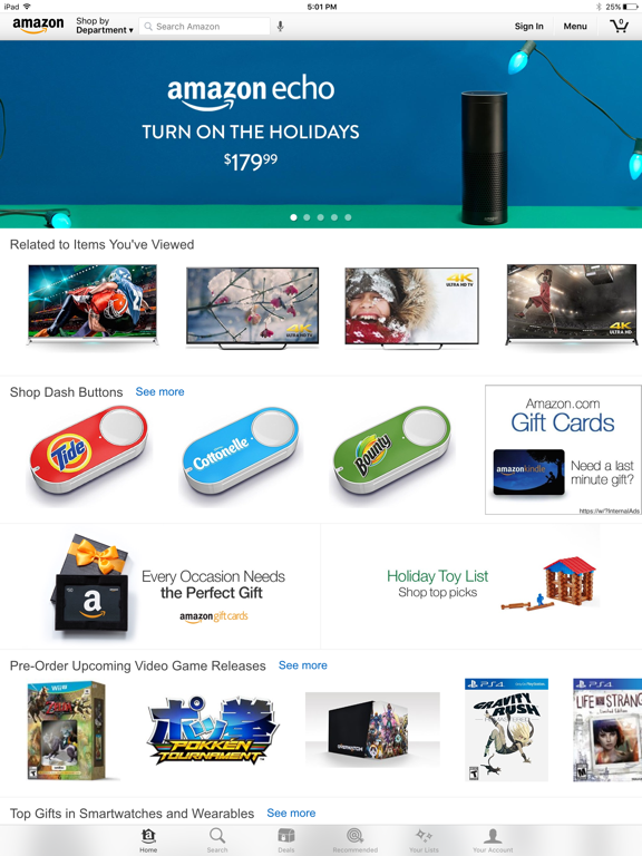 iPad Image of Amazon - Shopping made easy